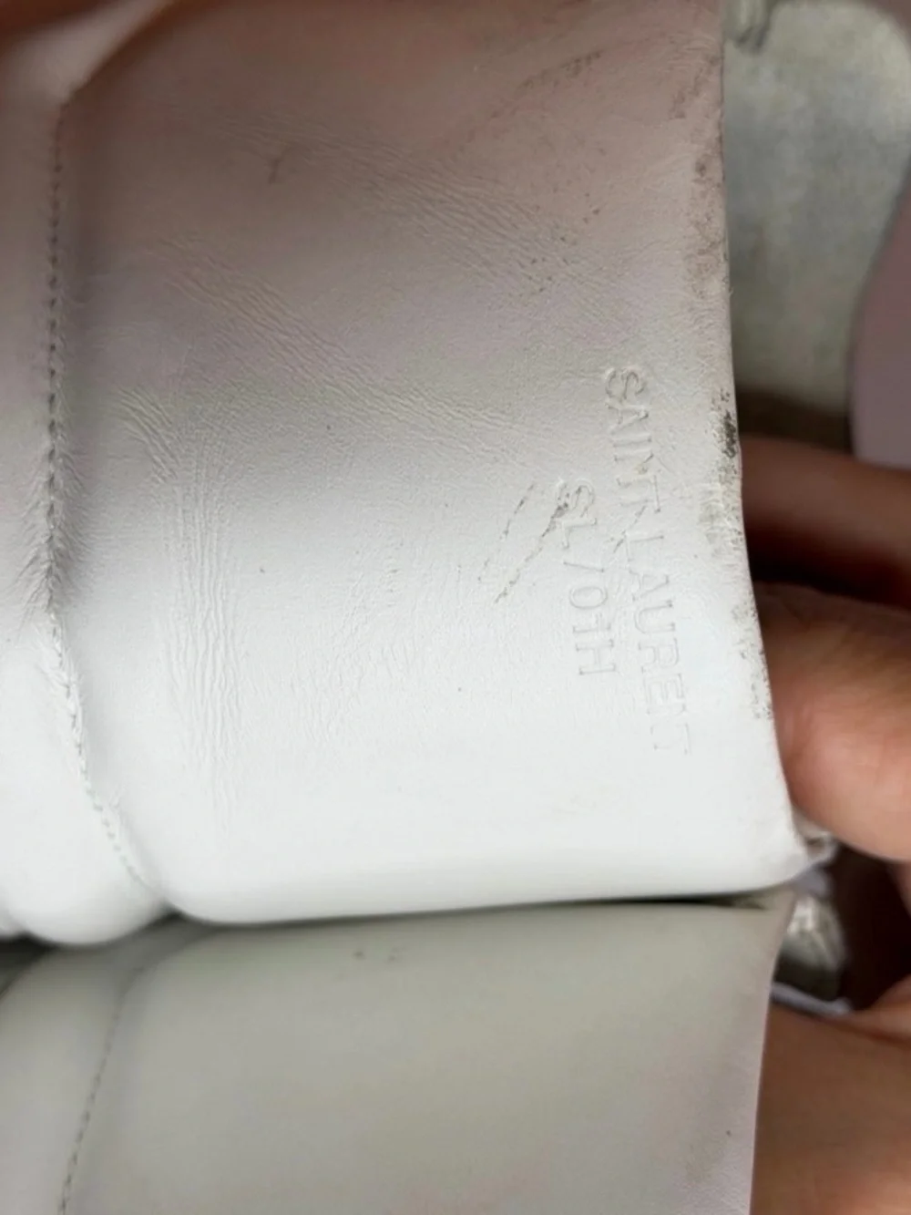 Saint Laurent SL/10H Court Classic High-top Sneakers in White Leather Size 37